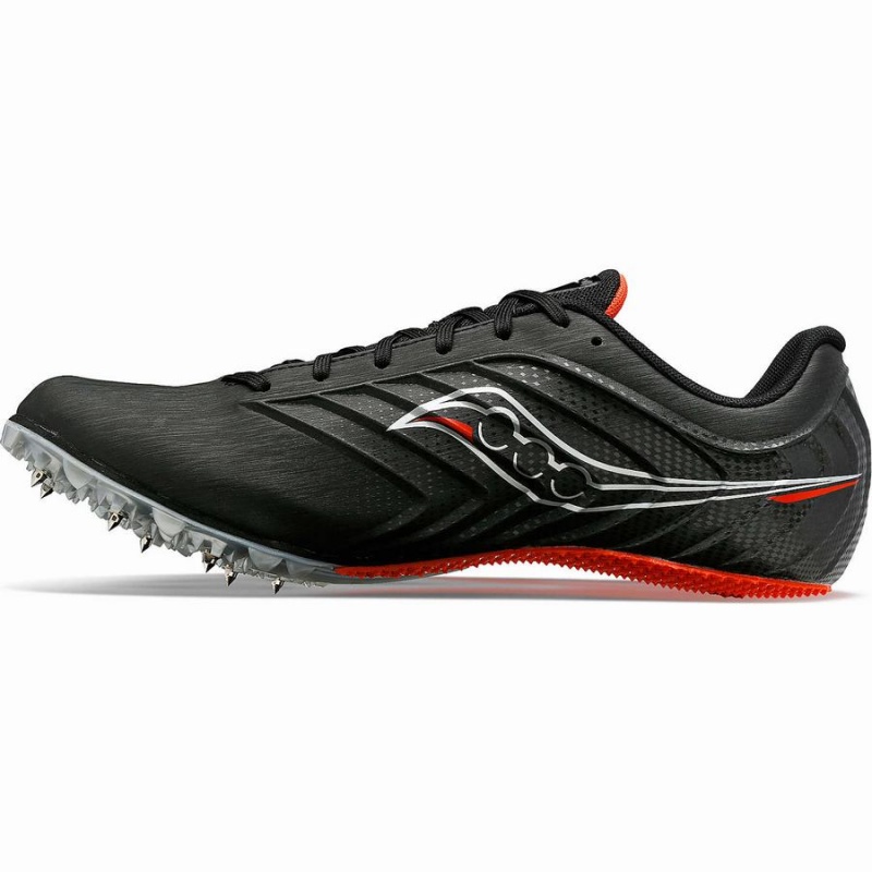 Men's Saucony Spitfire 5 Track Spikes Black / Red | Australia S86274-C82