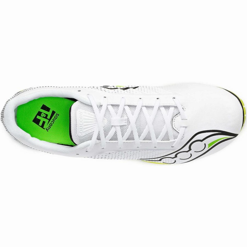 Men's Saucony Spitfire 5 Track Spikes White / Green | Australia S98742-P72