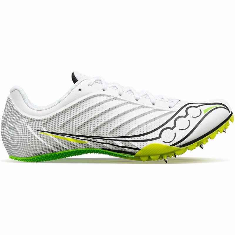 Men\'s Saucony Spitfire 5 Track Spikes White / Green | Australia S98742-P72