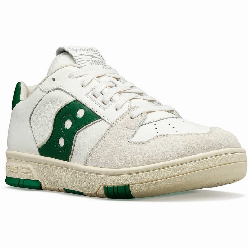 Men's Saucony Spot-Bilt™ Sonic Low Premium Sneakers Beige / Green | Australia S10467-W12