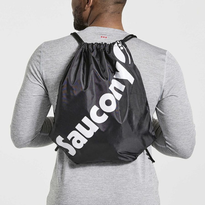 Men\'s Saucony String Bags Black | Australia S10945-U75