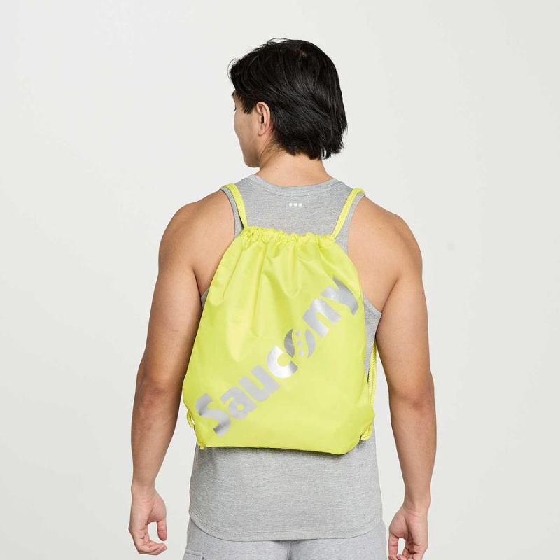 Men\'s Saucony String Bags Yellow | Australia S46387-Y56