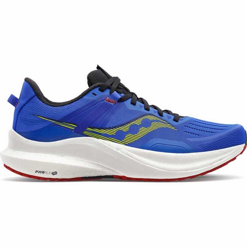 Men\'s Saucony Tempus Running Shoes Blue | Australia S02816-A70