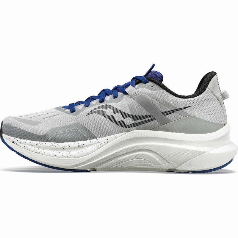 Men's Saucony Tempus Running Shoes Grey / Indigo | Australia S01843-G82