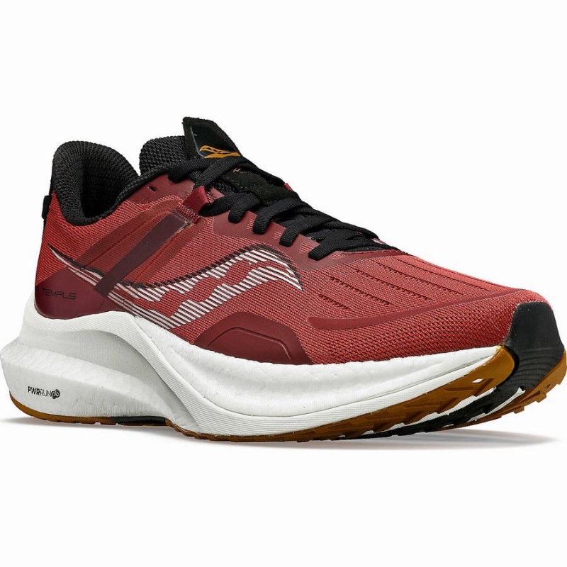 Men's Saucony Tempus Running Shoes Red / Black | Australia S37496-X90