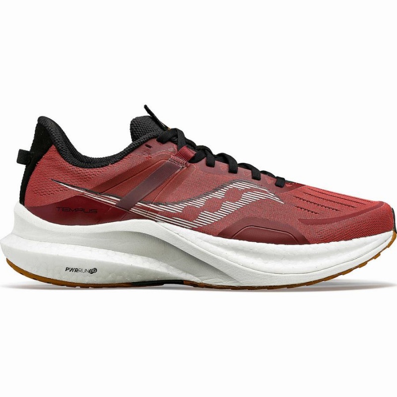 Men\'s Saucony Tempus Running Shoes Red / Black | Australia S37496-X90