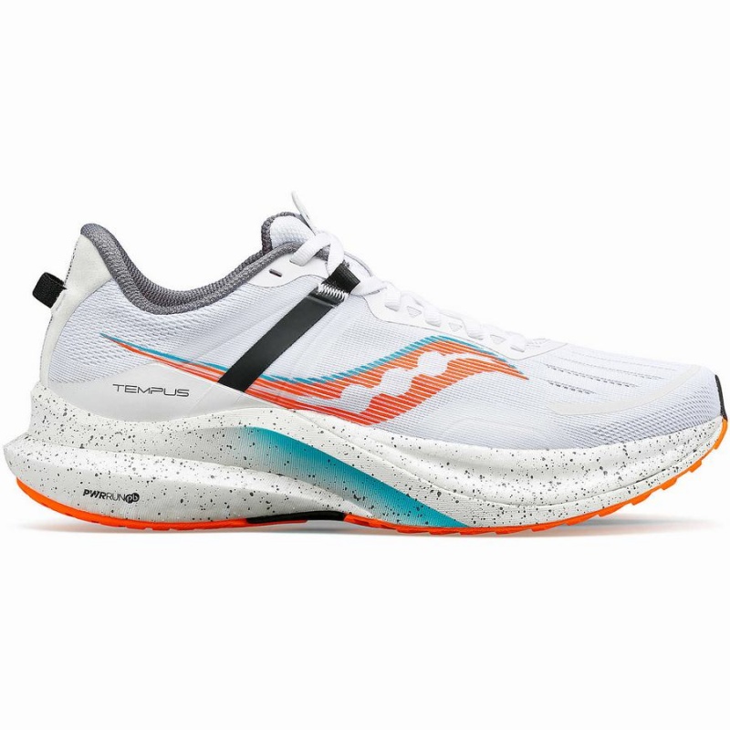 Men\'s Saucony Tempus Running Shoes White | Australia S14657-P93