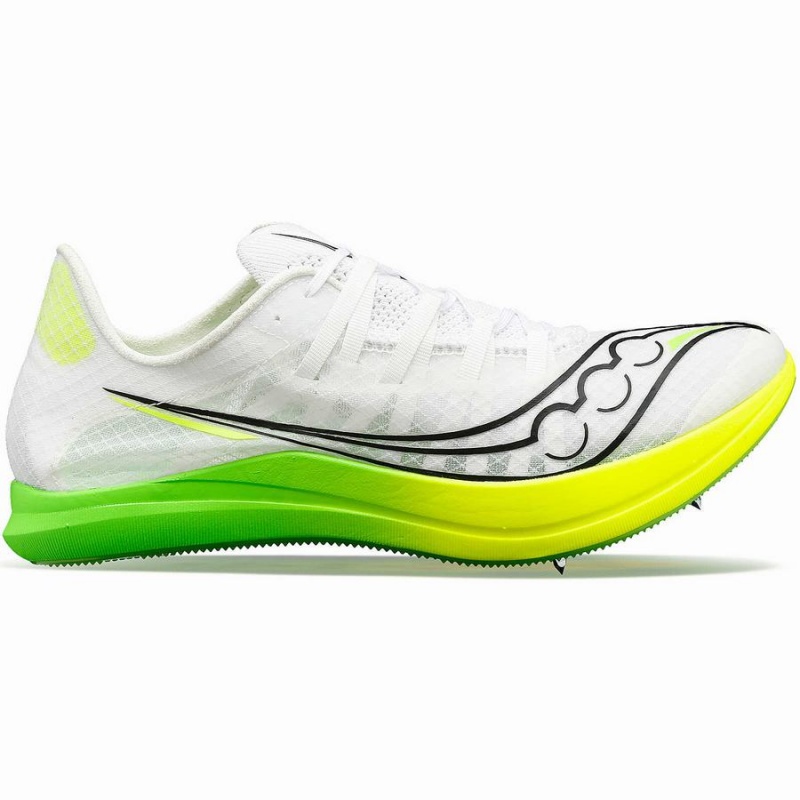 Men\'s Saucony Terminal VT Track Spikes White / Green | Australia S57482-D45