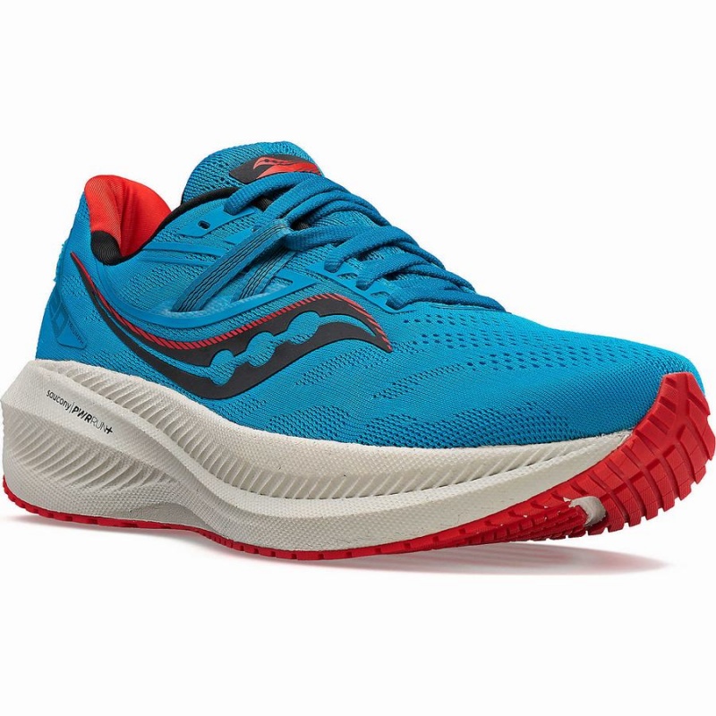 Men's Saucony Triumph 20 Running Shoes Blue | Australia S63215-F02