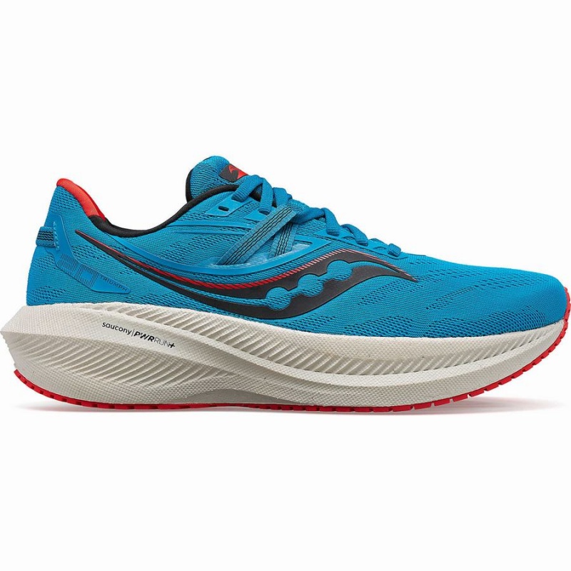 Men\'s Saucony Triumph 20 Running Shoes Blue | Australia S63215-F02