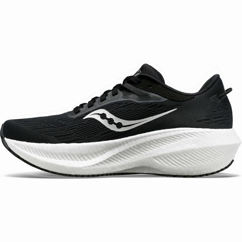 Men's Saucony Triumph 21 Running Shoes Black / White | Australia S92846-F31