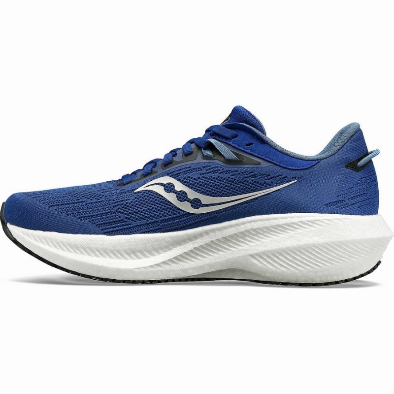 Men's Saucony Triumph 21 Running Shoes Indigo / Black | Australia S35427-H06