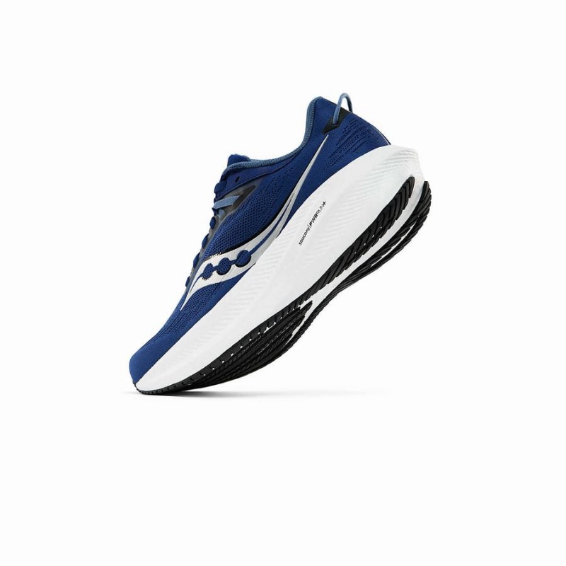 Men's Saucony Triumph 21 Running Shoes Indigo / Black | Australia S35427-H06