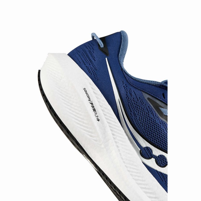 Men's Saucony Triumph 21 Running Shoes Indigo / Black | Australia S35427-H06