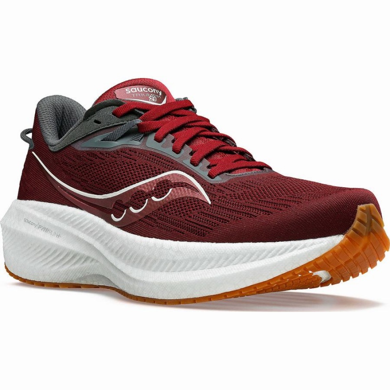 Men's Saucony Triumph 21 Running Shoes Red | Australia S23108-A46