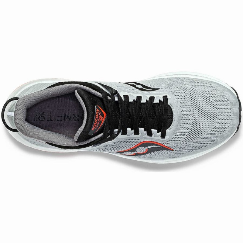 Men's Saucony Triumph 21 Wide Running Shoes Grey / Black | Australia S27640-D27