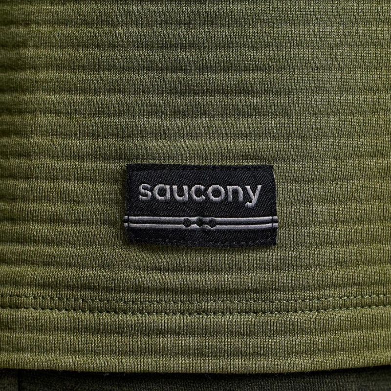 Men's Saucony Triumph 3D Crew T Shirts Khaki | Australia S98250-J94