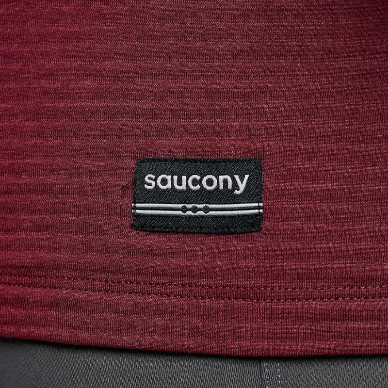 Men's Saucony Triumph 3D Crew T Shirts Red | Australia S01357-H67