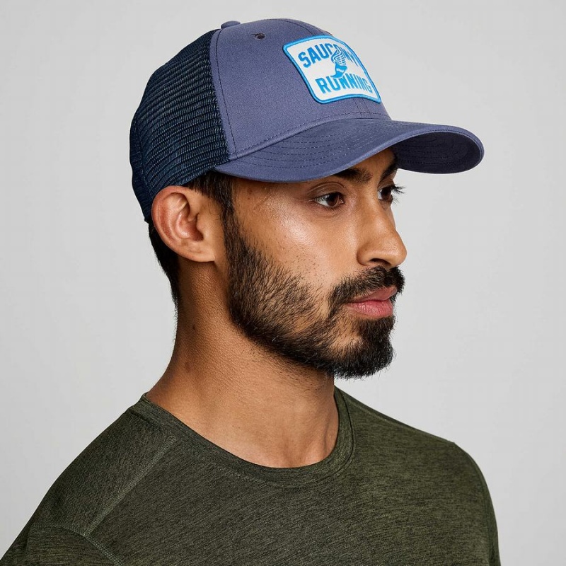 Men\'s Saucony Trucker Hats Blue | Australia S56901-L26