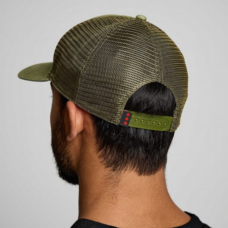 Men's Saucony Trucker Hats Khaki | Australia S52316-F24