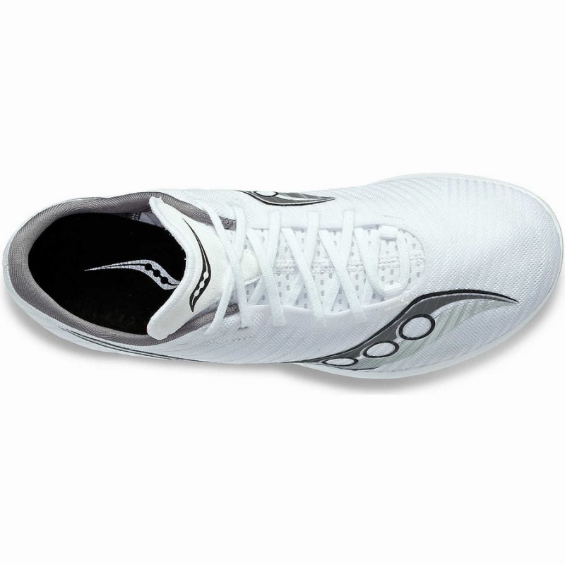 Men's Saucony Velocity MP Track Spikes White / Silver | Australia S96342-G14