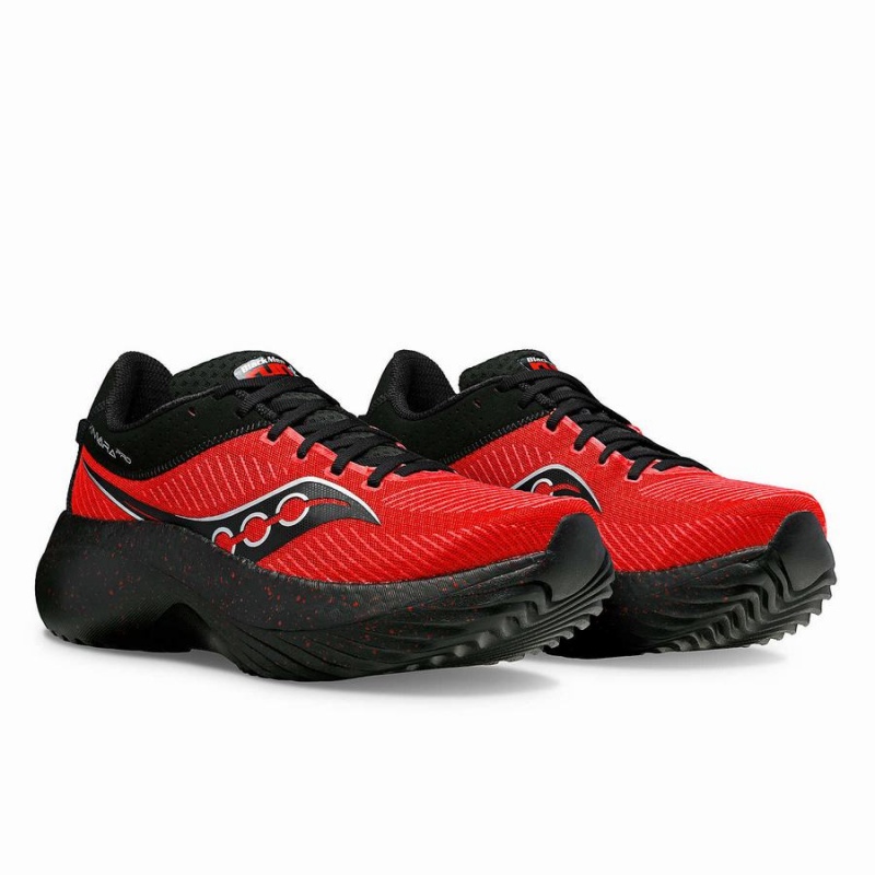 Men's Saucony X Black Men Run Kinvara Pro Running Shoes Red / Black | Australia S64750-C93