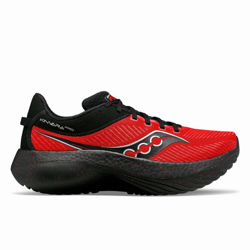 Men\'s Saucony X Black Men Run Kinvara Pro Running Shoes Red / Black | Australia S64750-C93