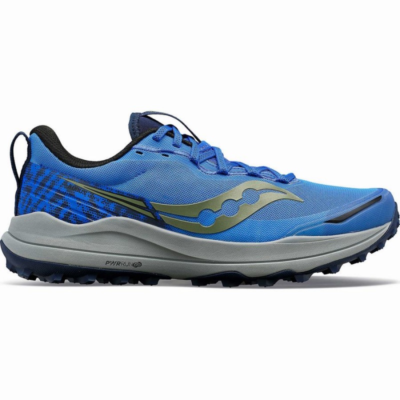 Men\'s Saucony Xodus Ultra 2 Running Shoes Blue / Navy | Australia S87912-T60