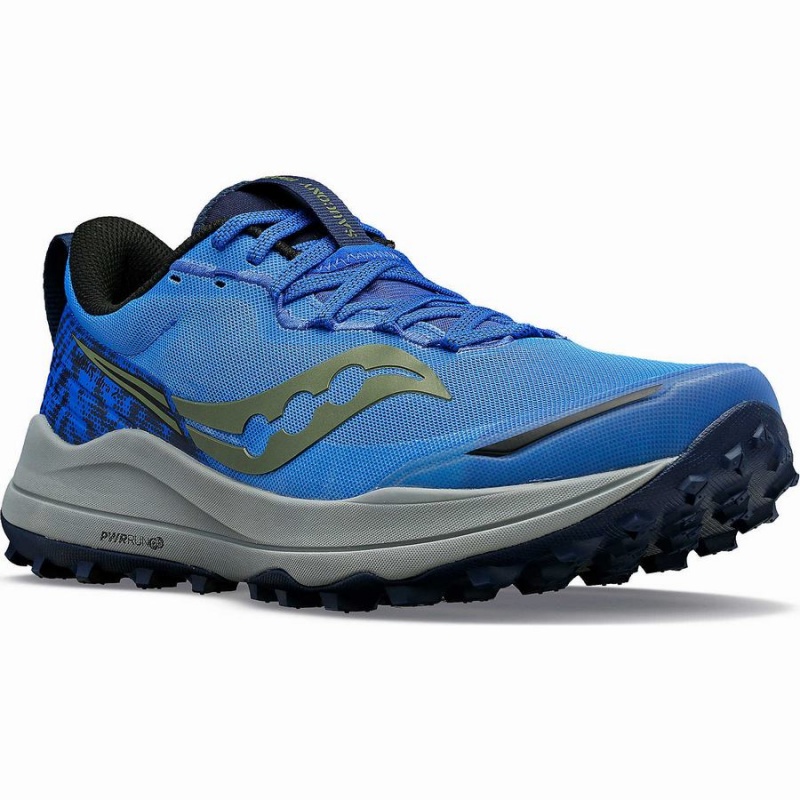 Men's Saucony Xodus Ultra 2 Trail Running Shoes Blue / Navy | Australia S02719-G97