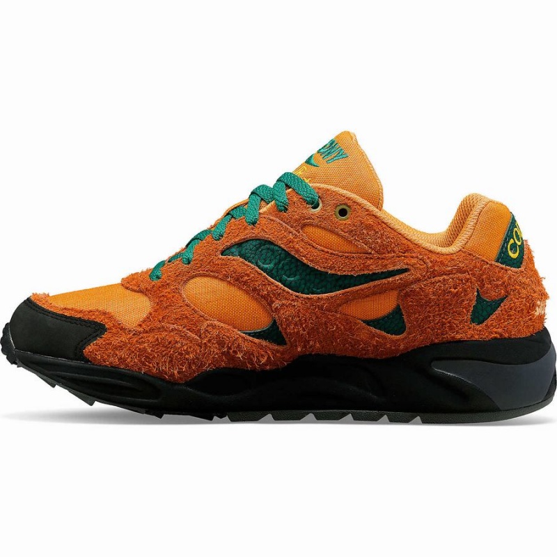 Men's Saucony x Colour Plus Grid Shadow 2 Sneakers Brown Green | Australia S78642-T25