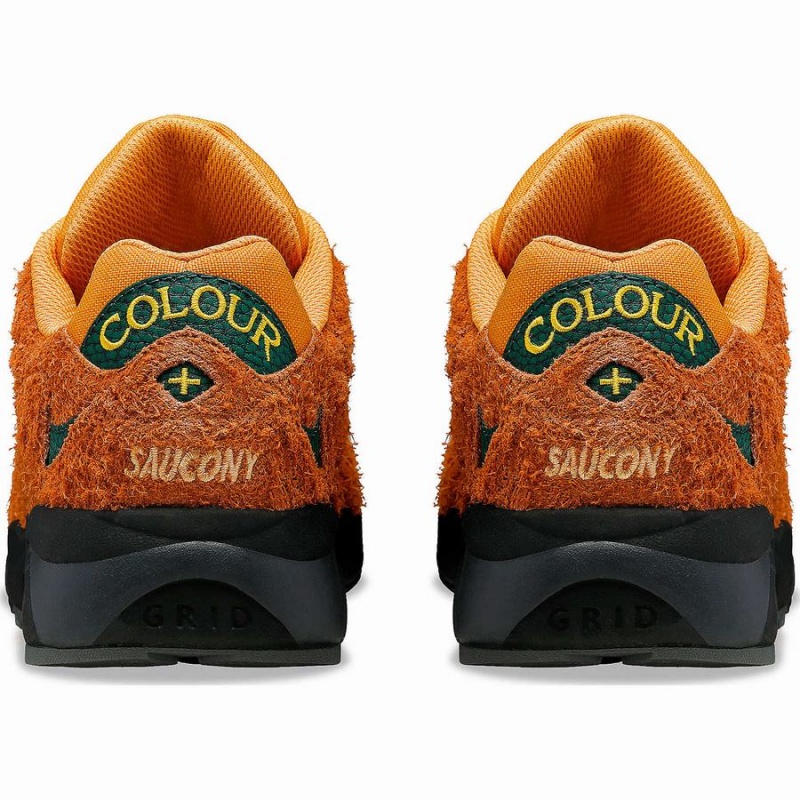 Men's Saucony x Colour Plus Grid Shadow 2 Sneakers Brown Green | Australia S78642-T25