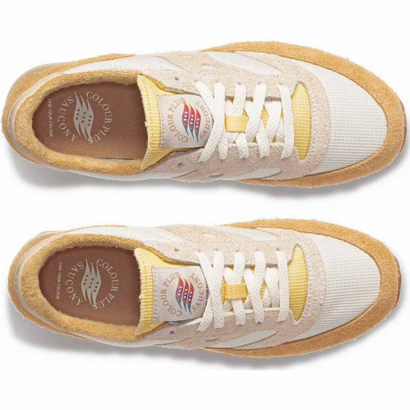 Men's Saucony x Colour Plus Jazz 81 Sneakers White / Beige | Australia S10792-S30