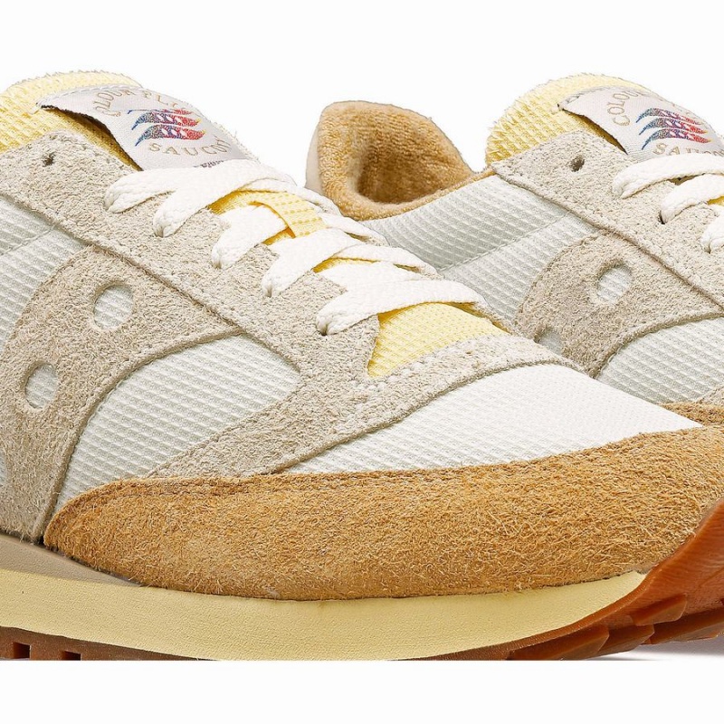 Men's Saucony x Colour Plus Jazz 81 Sneakers White / Beige | Australia S10792-S30