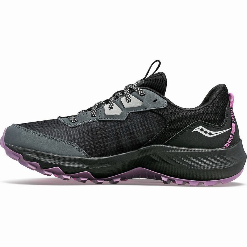 Women's Saucony Aura TR GTX Running Shoes Grey / Black | Australia S58692-P94