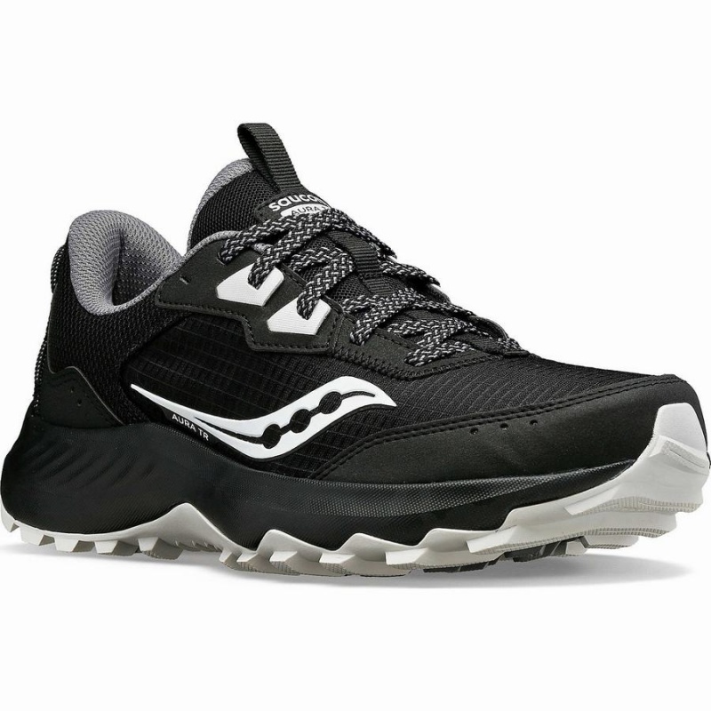 Women's Saucony Aura TR Trail Running Shoes Black | Australia S64895-V38