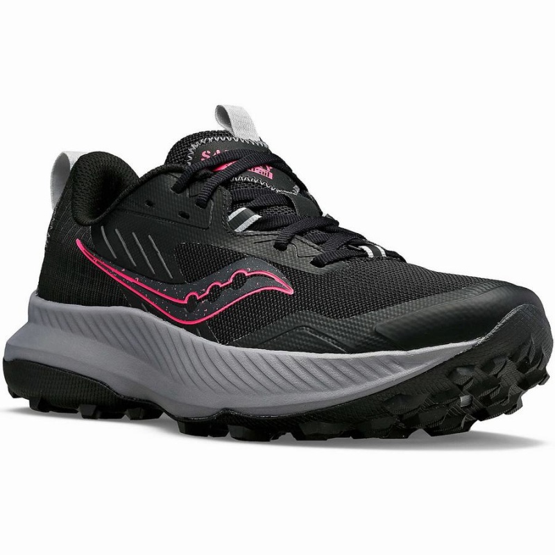 Women's Saucony Blaze TR Trail Running Shoes Black / Pink | Australia S72954-F36