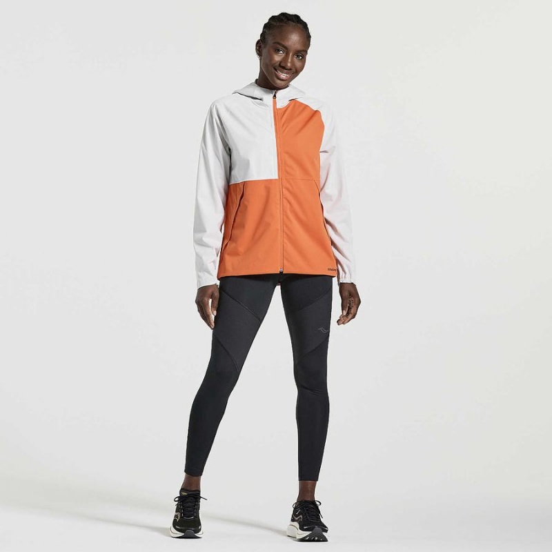 Women's Saucony Boulder Drizzle Jackets White | Australia S78146-V08