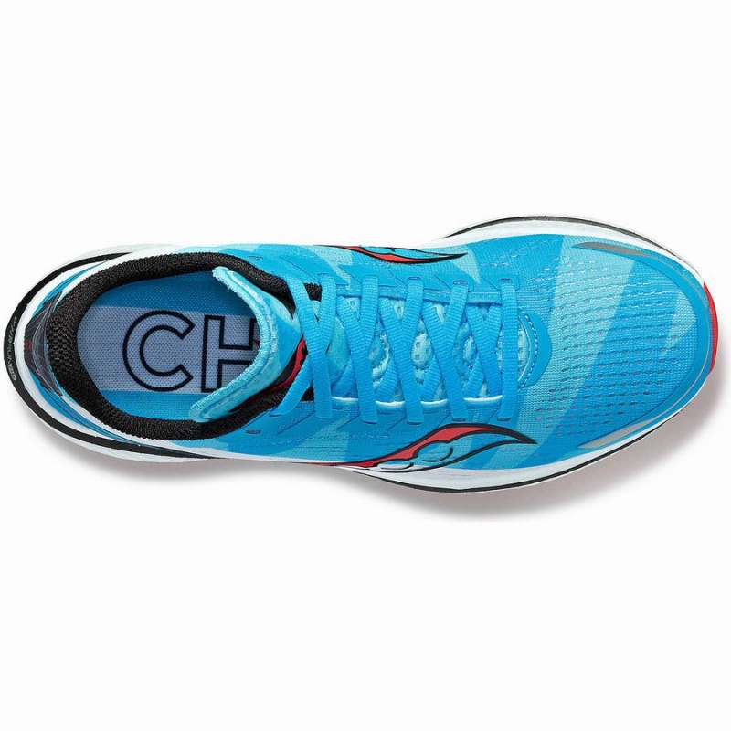 Women's Saucony Chicago Endorphin Speed 3 Running Shoes Blue / White / Red | Australia S98145-Z06