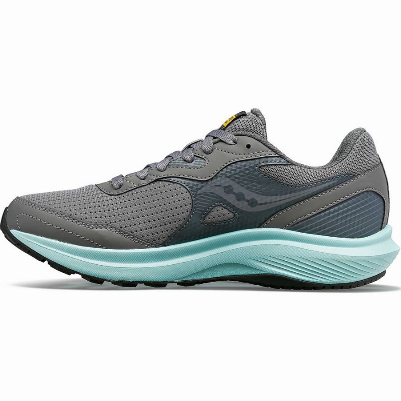 Women's Saucony Cohesion 16 Walking Shoes Grey / Turquoise | Australia S04965-G07