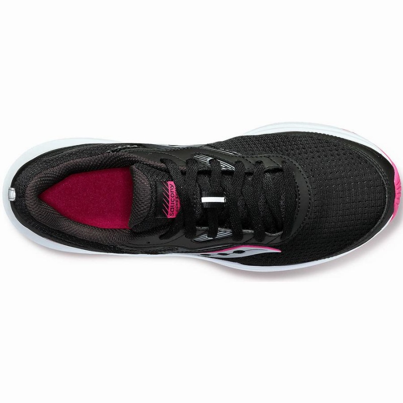 Women's Saucony Cohesion 16 Walking Shoes Black / Fuchsia | Australia S79320-K56