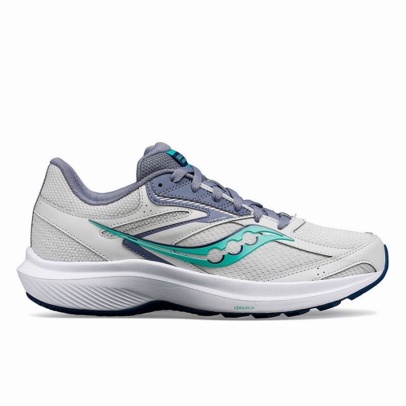 Women\'s Saucony Cohesion 17 Running Shoes White / Mint | Australia S23974-E68