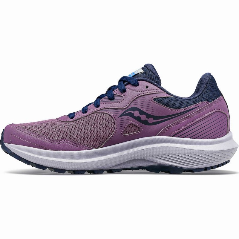 Women's Saucony Cohesion TR16 Trail Running Shoes Purple / Navy | Australia S12035-X10