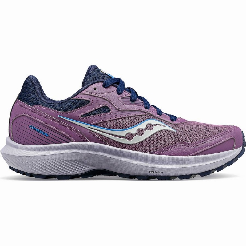 Women\'s Saucony Cohesion TR16 Trail Running Shoes Purple / Navy | Australia S12035-X10