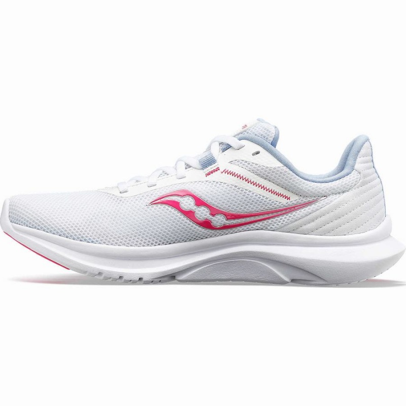 Women's Saucony Convergence Running Shoes White / Pink | Australia S93065-D16