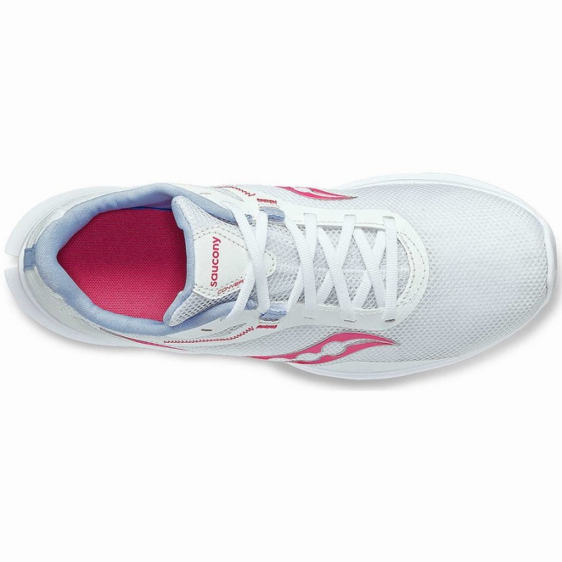 Women's Saucony Convergence Running Shoes White / Pink | Australia S93065-D16