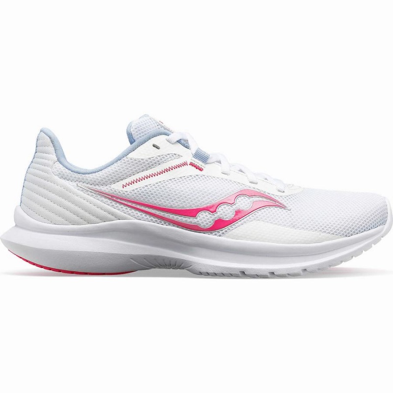 Women\'s Saucony Convergence Running Shoes White / Pink | Australia S93065-D16