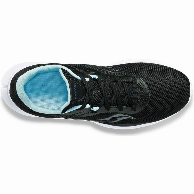 Women's Saucony Convergence Walking Shoes Black / Light Turquoise | Australia S75291-L59