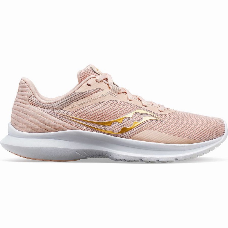 Women\'s Saucony Convergence Walking Shoes Coral / Gold | Australia S72364-Q74