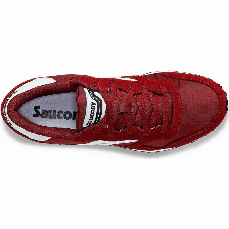 Women's Saucony DXN Trainer Sneakers Burgundy / White | Australia S80542-R52