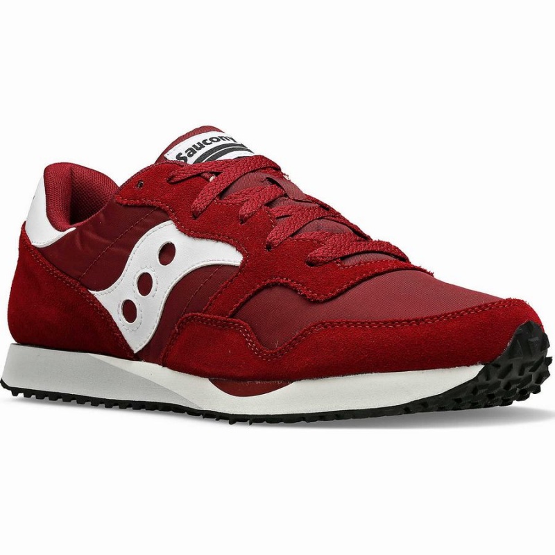 Women's Saucony DXN Trainer Sneakers Burgundy / White | Australia S80542-R52